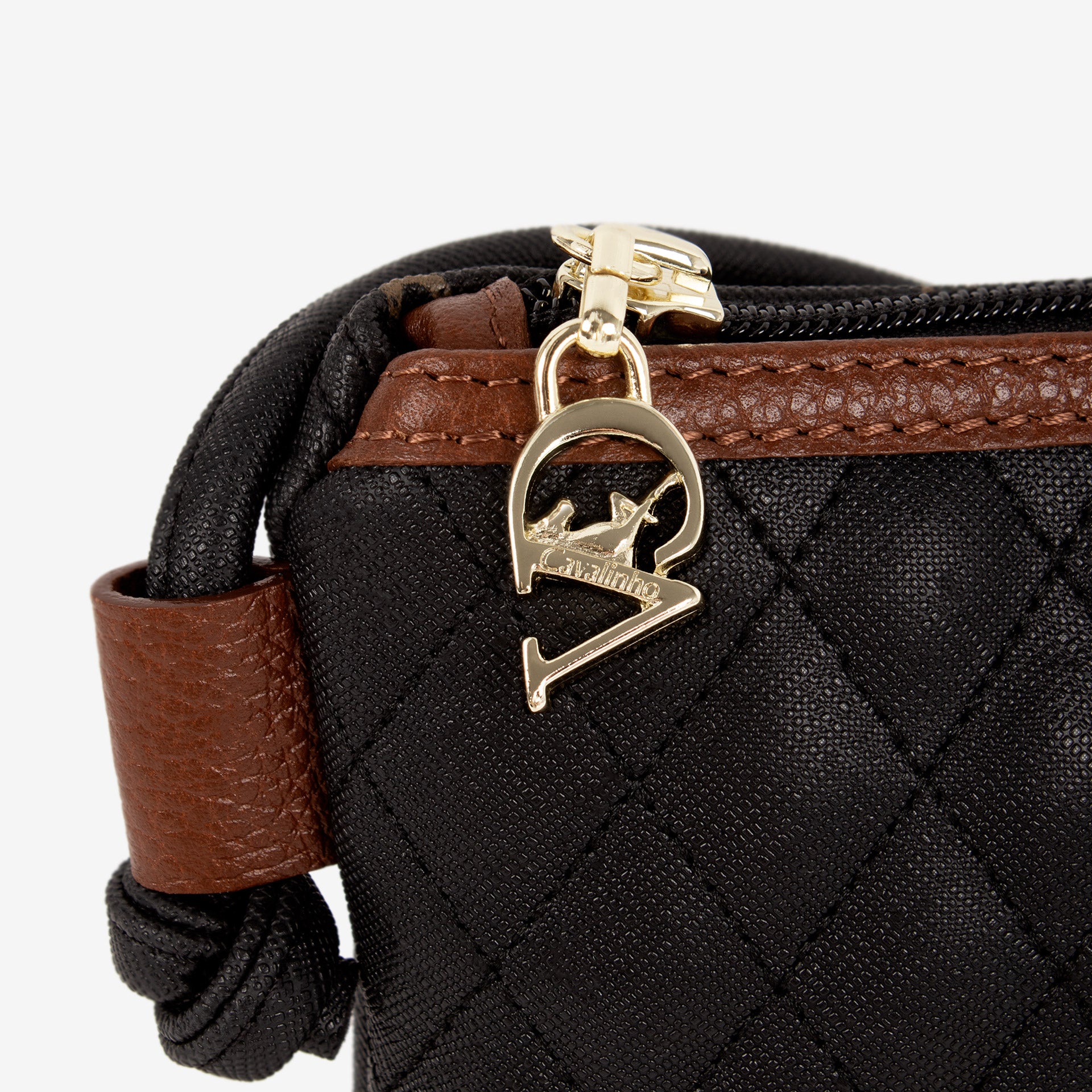 Cavalinho Di Cavallo Black Small Crossbody Bag for Women SKU 16250593.32 #color_black / brown