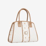 Cavalinho Di Cavallo White Canvas Handbag Quilted SKU 16250624.06 #color_white