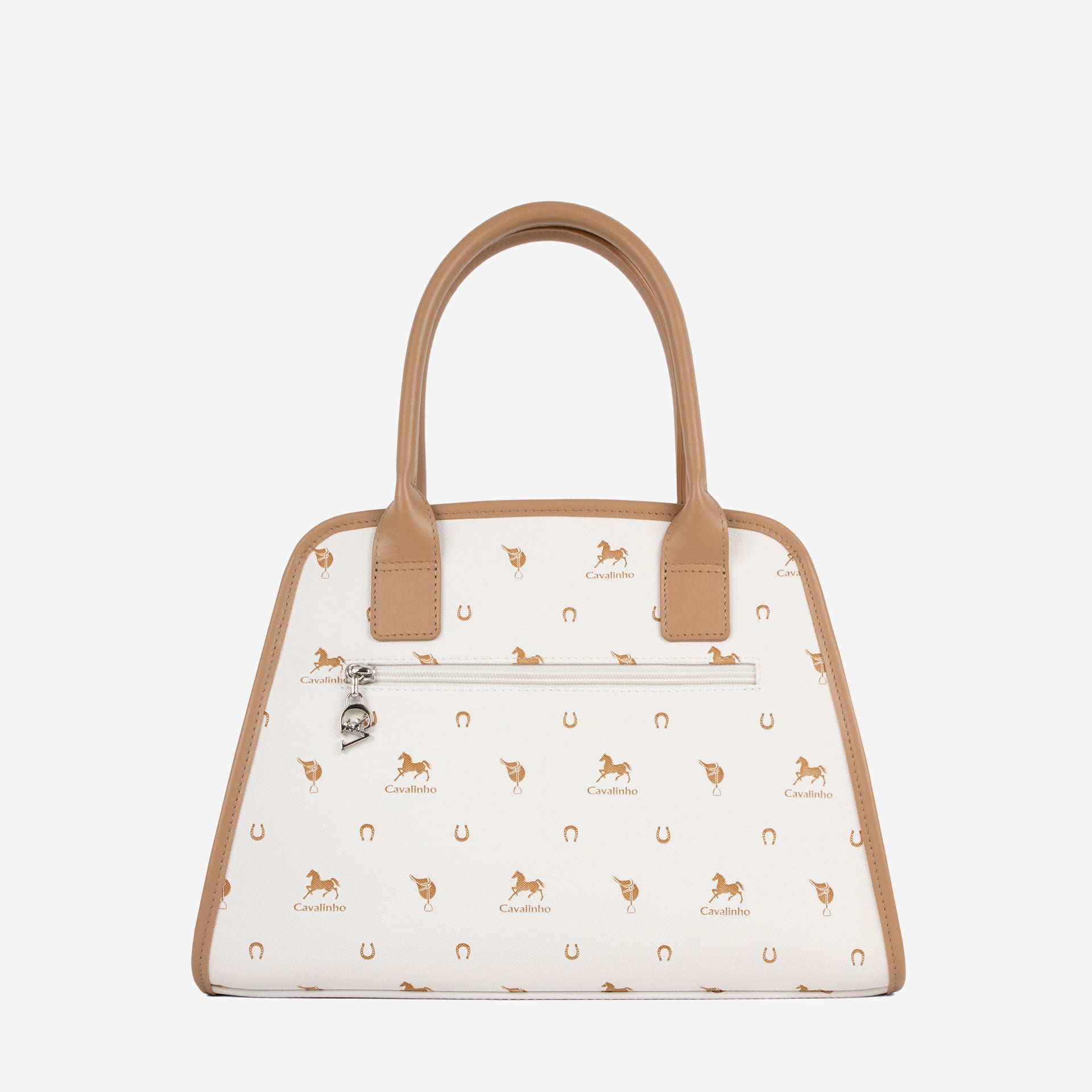 Cavalinho Di Cavallo White Canvas Handbag SKU 16250624.06 #color_white
