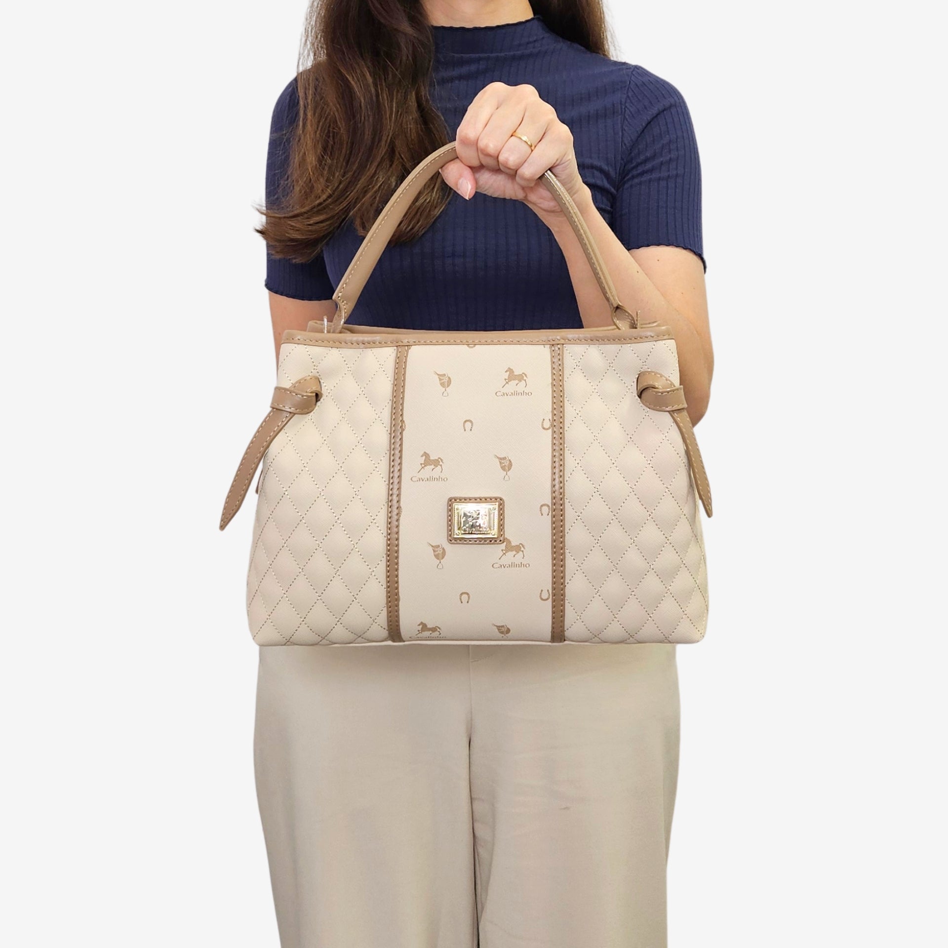 Cavalinho Di Cavallo Beige Designer Handbag SKU 16250627.05 #color_beige