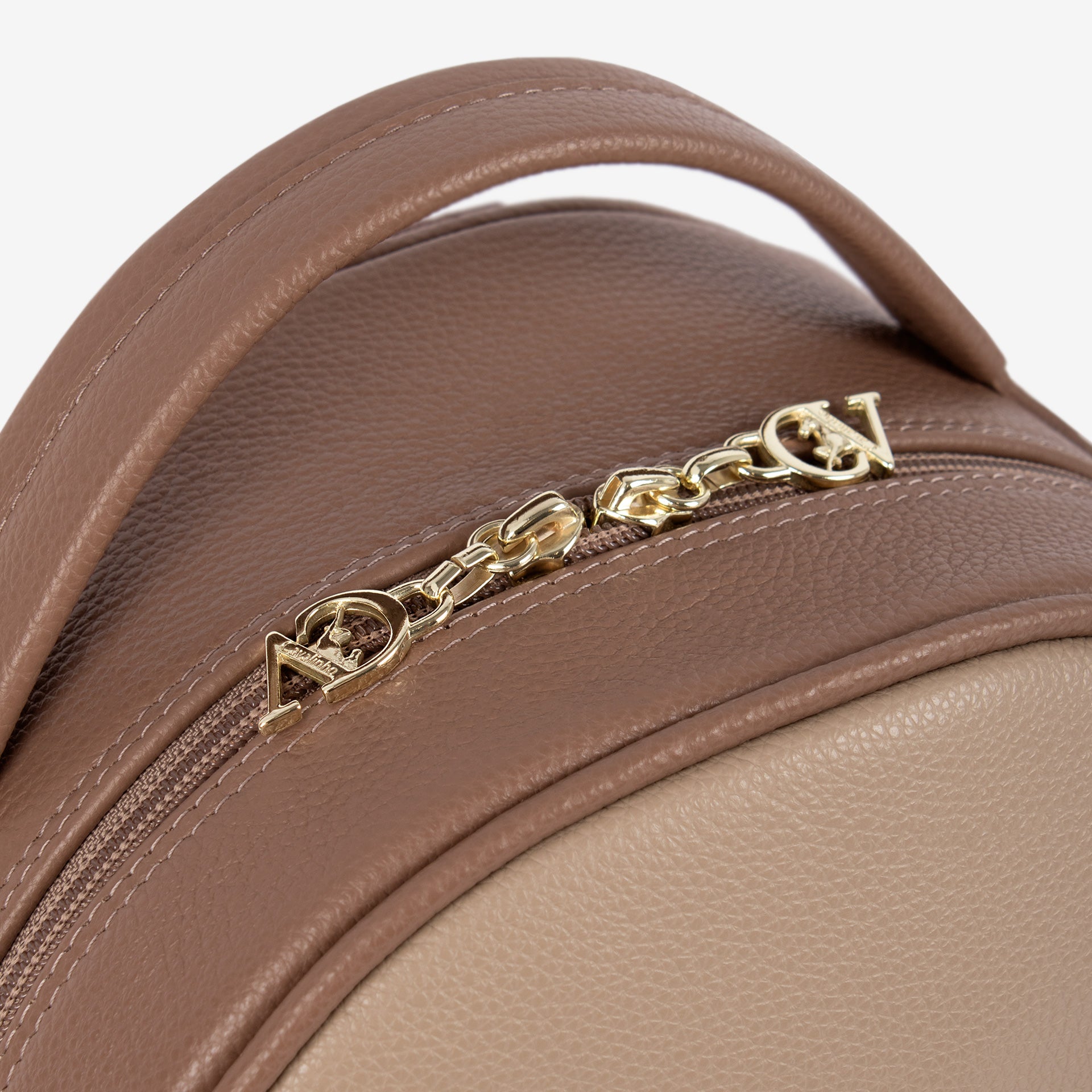 Signature CV By Cavalinho Leather Backpack Purse SKU 16260207.31 #color_sand / beige