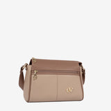 Nude Signature CV By Cavalinho Leather Crossbody Bag SKU 16260373.31 #color_sand / beige