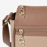 Nude Signature CV By Cavalinho Leather Crossbody Bag SKU 16260373.31 #color_sand / beige