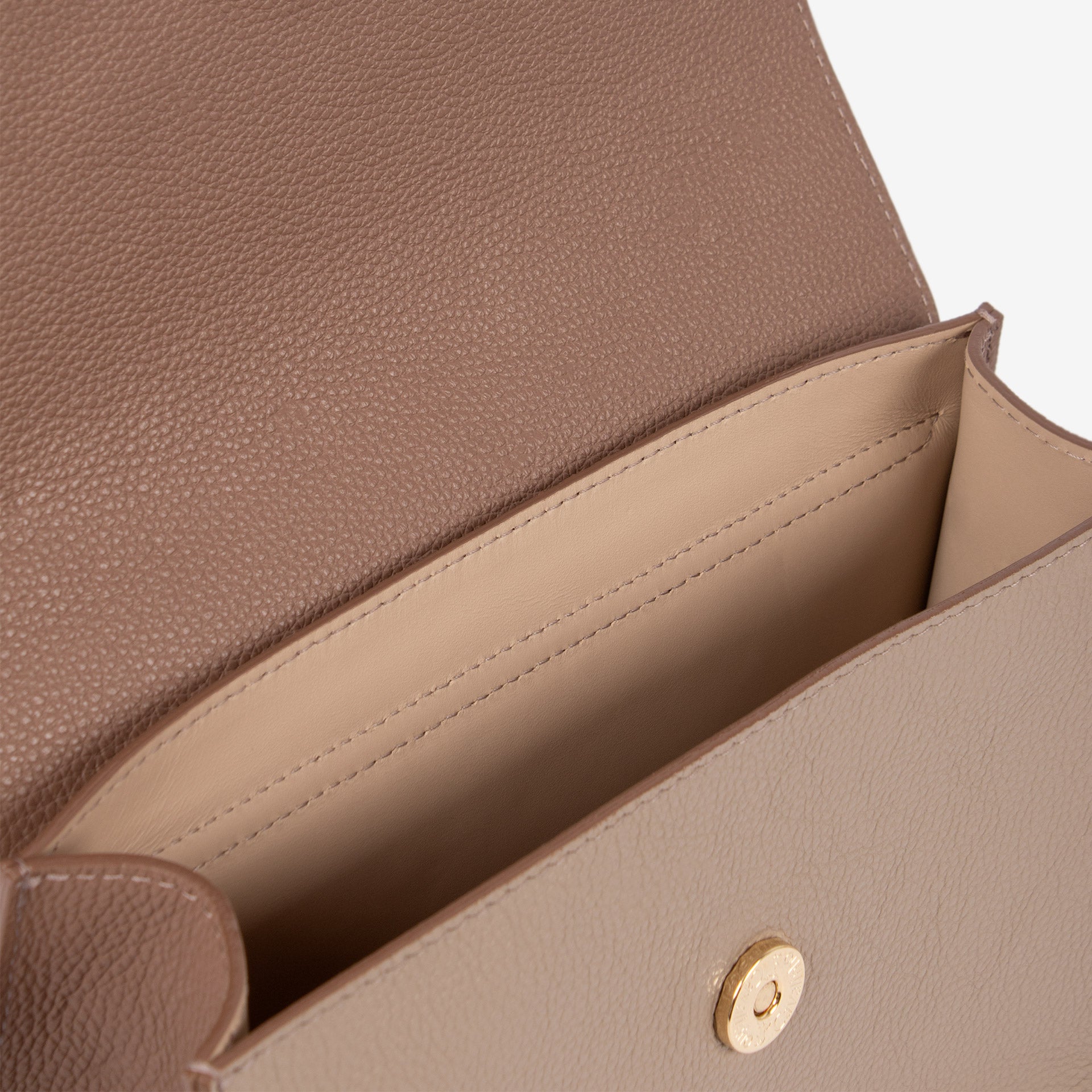 Signature CV By Cavalinho Leather Nude Handbag SKU 16260517.31 #color_sand / beige