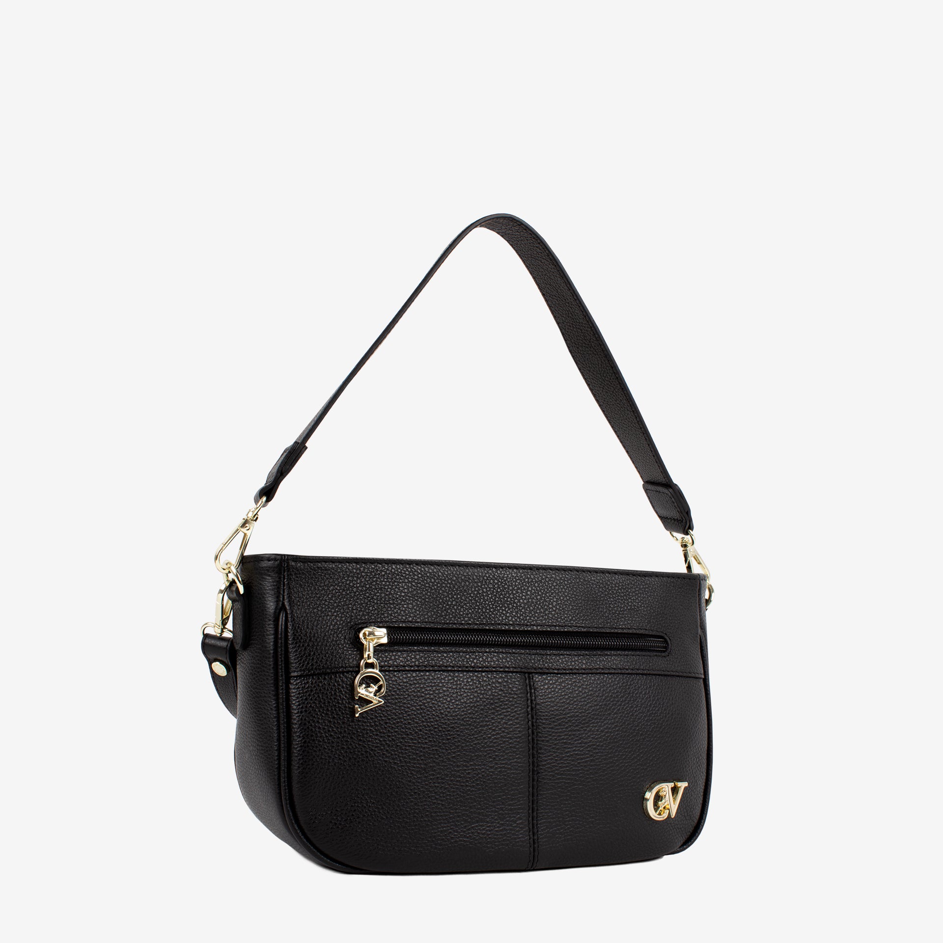Signature CV By Cavalinho Black Leather Handbag SKU 16260615.01 #color_Black