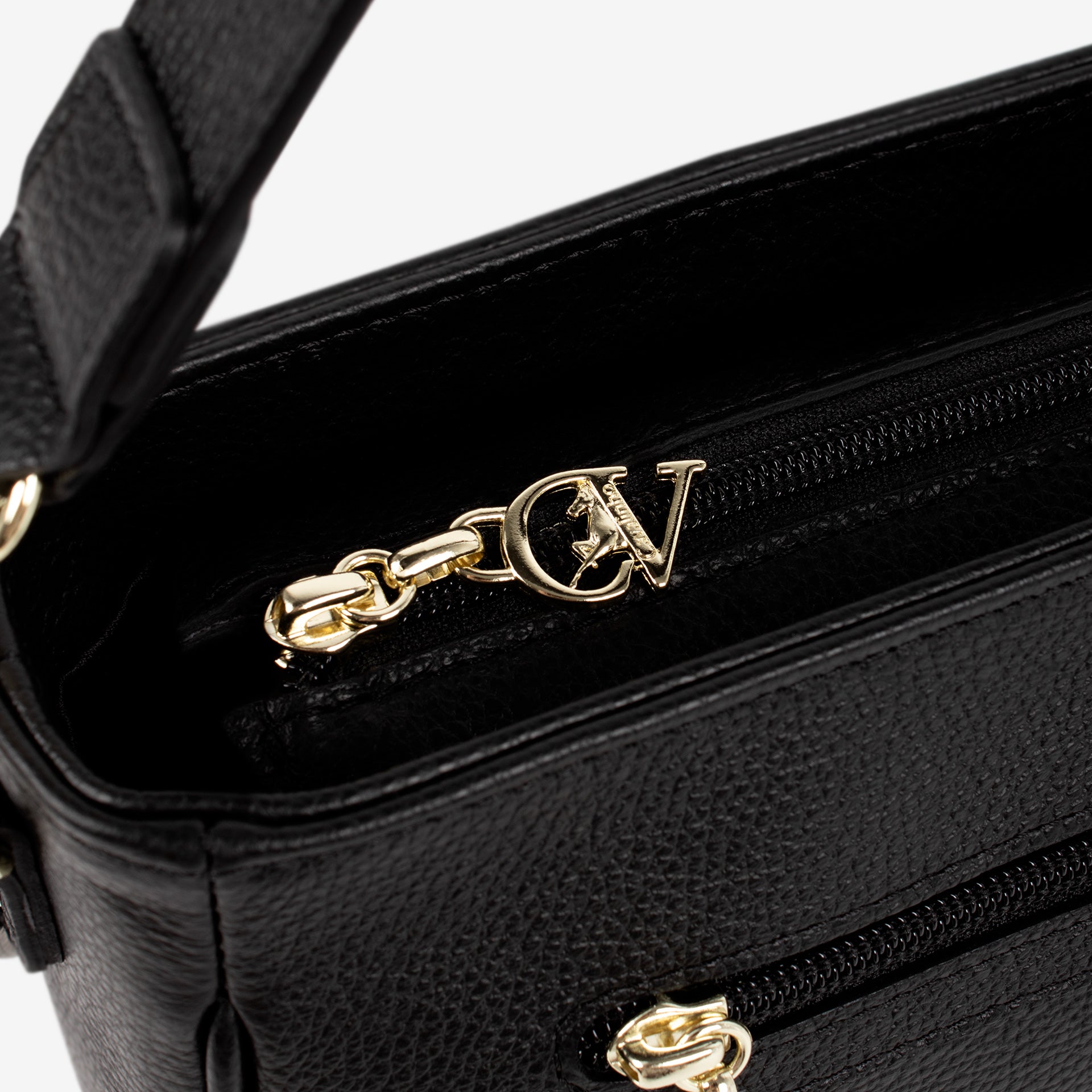 Signature CV By Cavalinho Black Leather Handbag SKU 16260615.01 #color_Black