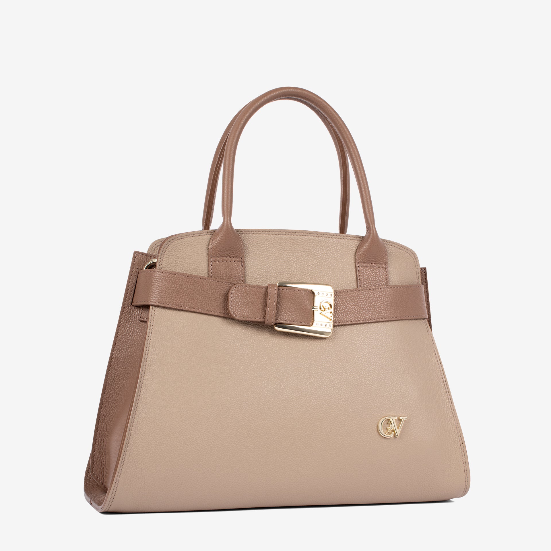 Signature CV By Cavalinho Leather Handbag SKU 16260633.31 #color_sand / beige