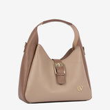 Signature CV by Cavalinho Leather Slouchy Shoulder Bag SKU 16260634.31 #color_sand / beige