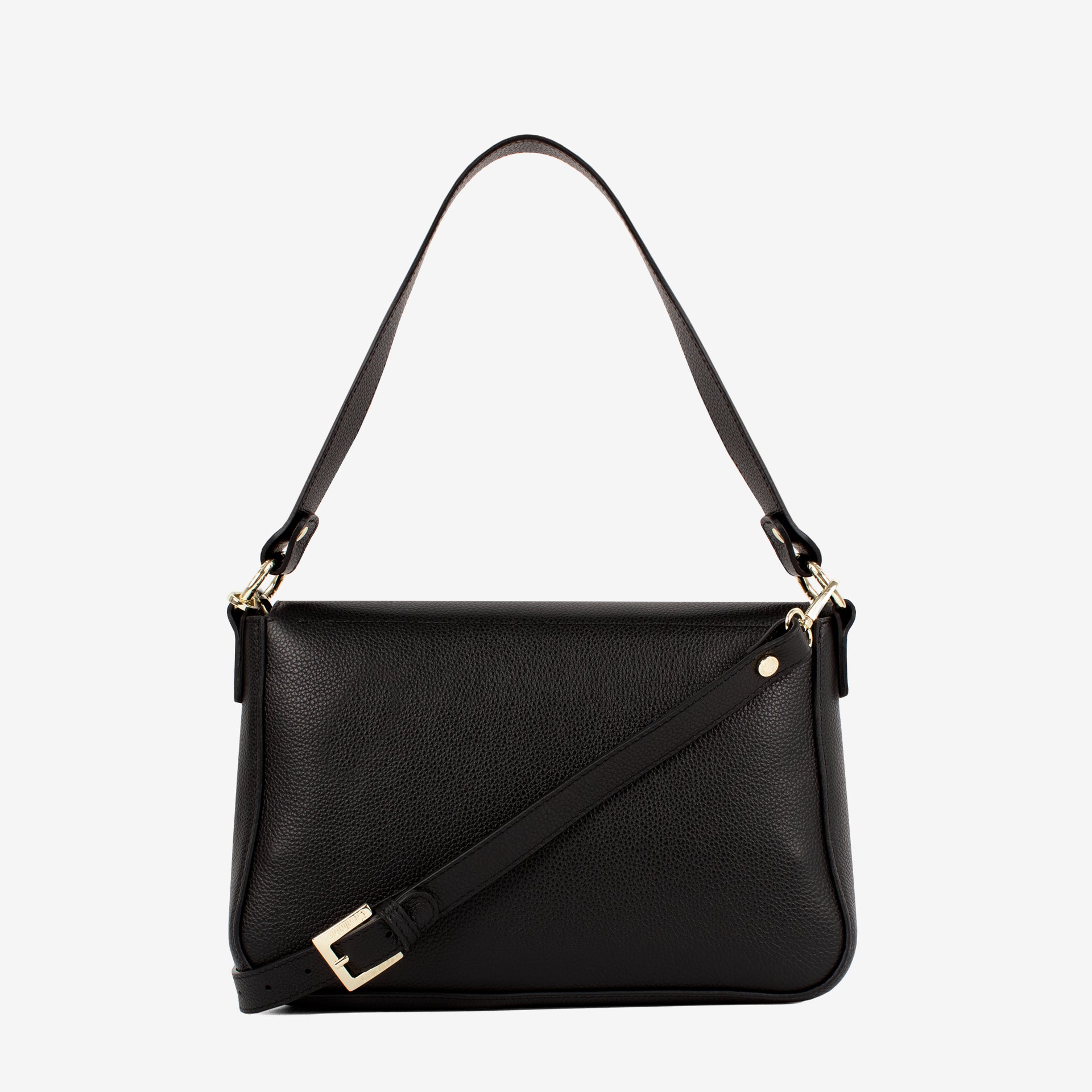 Signature CV By Cavalinho Black Leather Shoulder Bag SKU 16260642.01 #color_black