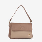 Signature CV By Cavalinho Leather Shoulder Bag SKU 16260642.31 #color_sand / beige