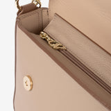 Signature CV By Cavalinho Leather Shoulder Bag SKU 16260642.31 #color_sand / beige
