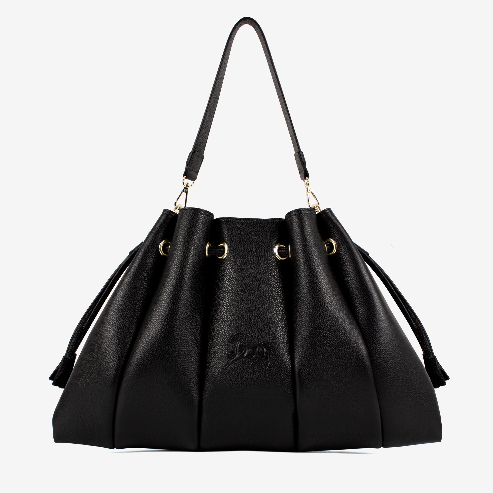 Black Signature CV by Cavalinho Leather Shoulder Bag SKU 16260644.01 #color_black