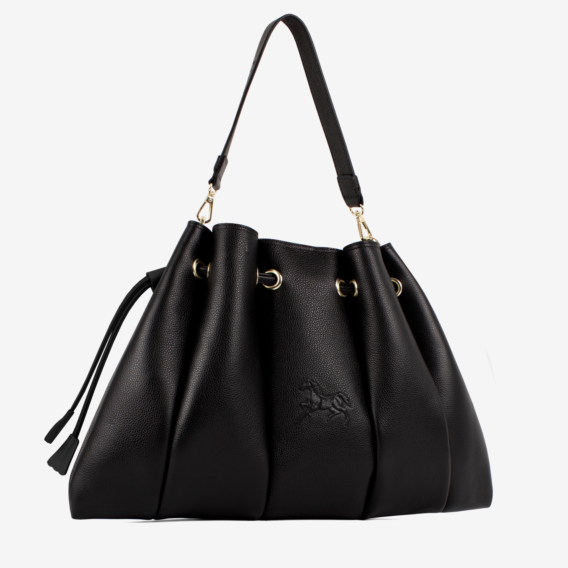 Black Signature CV by Cavalinho Leather Shoulder Bag SKU 16260644.01 #color_black