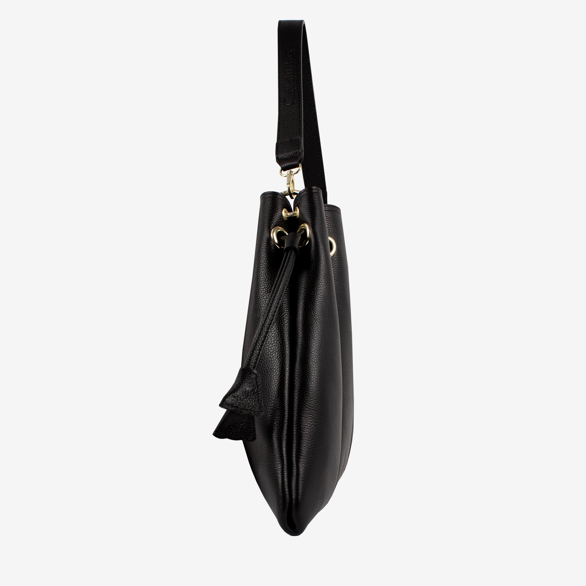 Black Signature CV by Cavalinho Leather Shoulder Bag SKU 16260644.01 #color_black