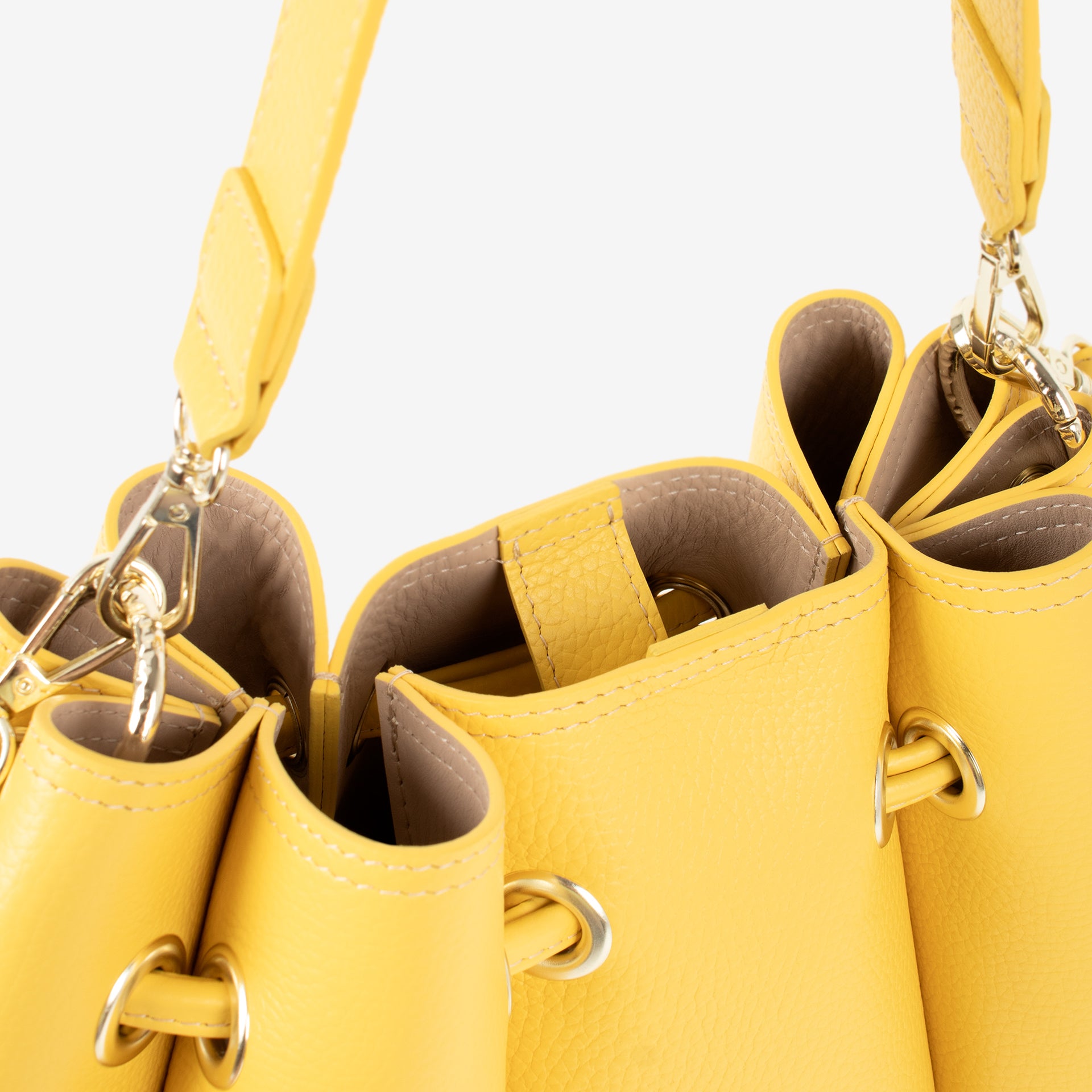 Signature CV by Cavalinho Yellow Leather Shoulder Bag SKU 16260644.08 #color_yellow