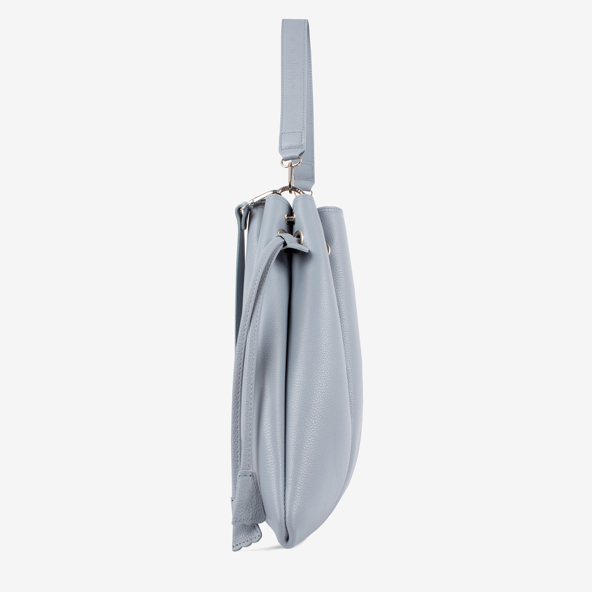 Signature CV by Cavalinho Grey-ish Blue Leather Shoulder Bag SKU 16260644.10 #color_lightblue