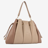 Nude Signature CV by Cavalinho Leather Shoulder Bag SKU 16260644.31 #color_sand / beige
