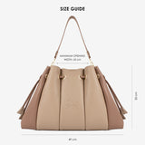 Signature CV by Cavalinho Leather Shoulder Bag Size Chart SKU 16260644.31 #color_sand / beige, black
