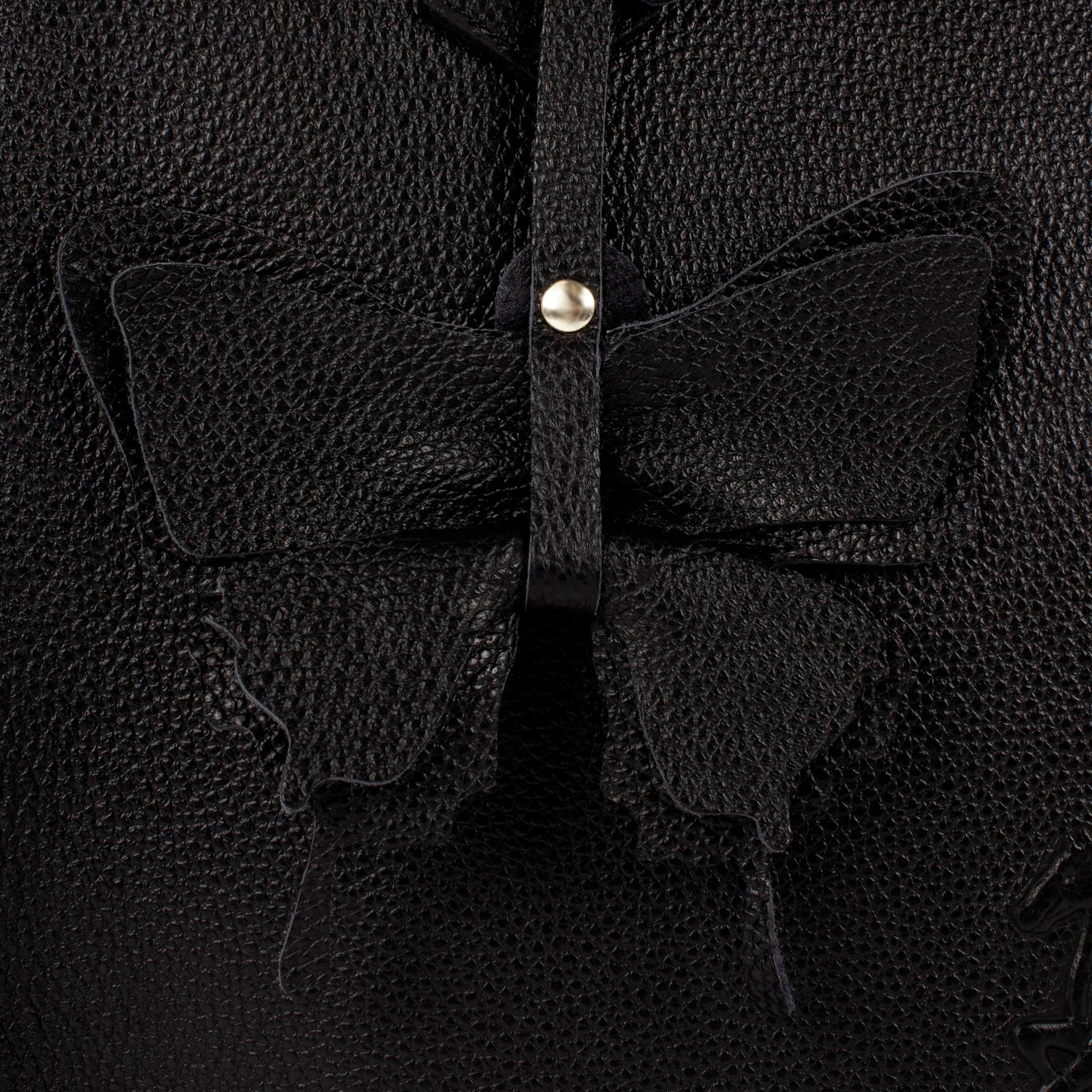 Black Signature CV by Cavalinho Leather Tote Bag with Butterfly Charm SKU 16260645.01 #color_Black