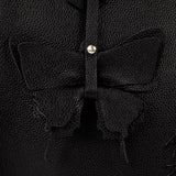 Black Signature CV by Cavalinho Leather Tote Bag with Butterfly Charm SKU 16260645.01 #color_Black