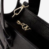Black Signature CV by Cavalinho Leather Tote Bag with Butterfly Charm SKU 16260645.01 #color_Black
