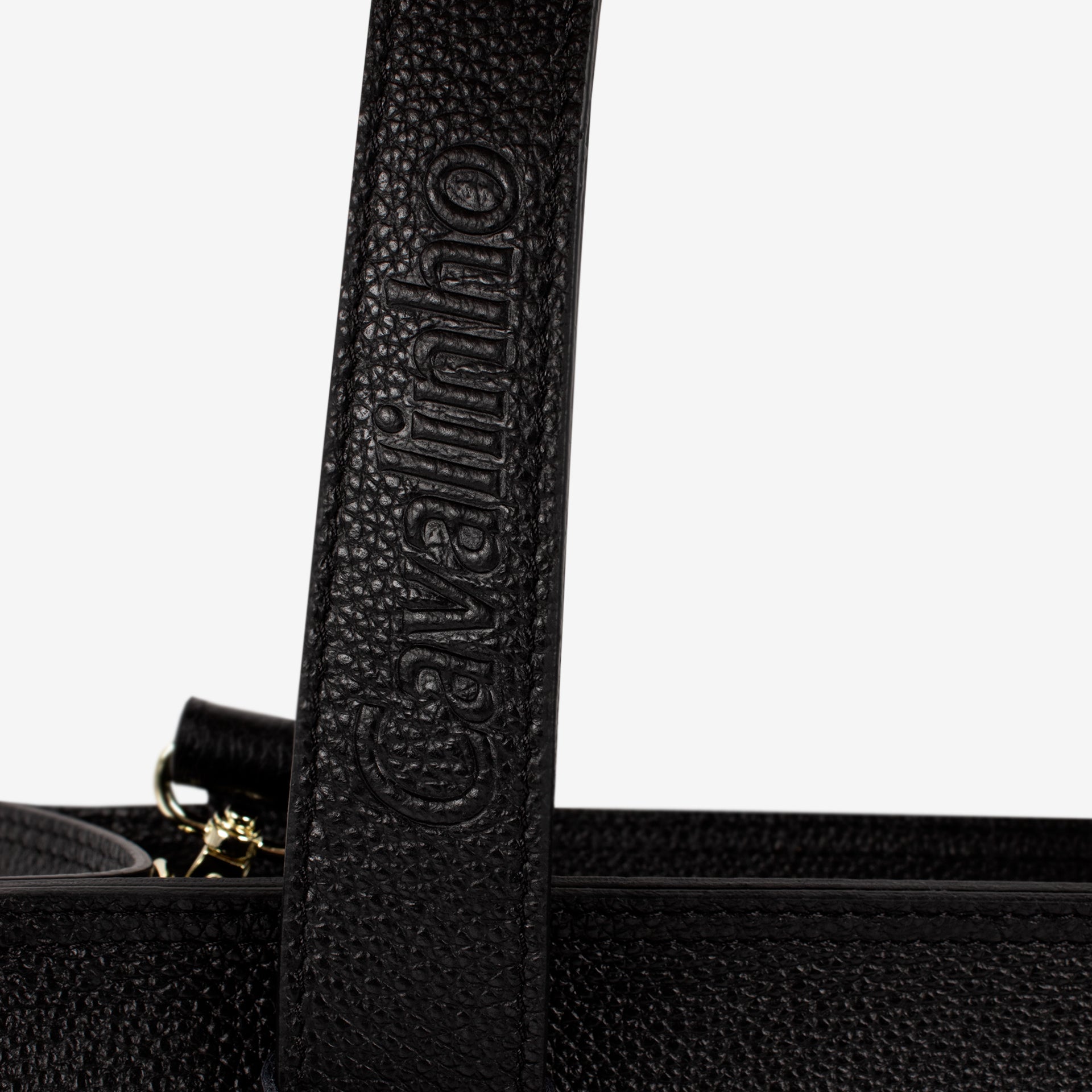 Black Signature CV by Cavalinho Leather Tote Bag with Butterfly Charm SKU 16260645.01 #color_Black