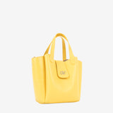 Signature CV By Cavalinho Yellow Leather Handbag SKU 16260646.08 #color_yellow, jaune, amarelo