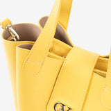 Signature CV By Cavalinho Yellow Leather Handbag SKU 16260646.08 #color_yellow, jaune, amarelo