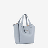 Signature CV By Cavalinho Grey-ish Blue Leather Handbag SKU 16260646.10 #color_lightblue