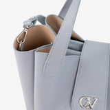 Signature CV By Cavalinho Grey-ish Blue Leather Handbag SKU 16260646.10 #color_lightblue