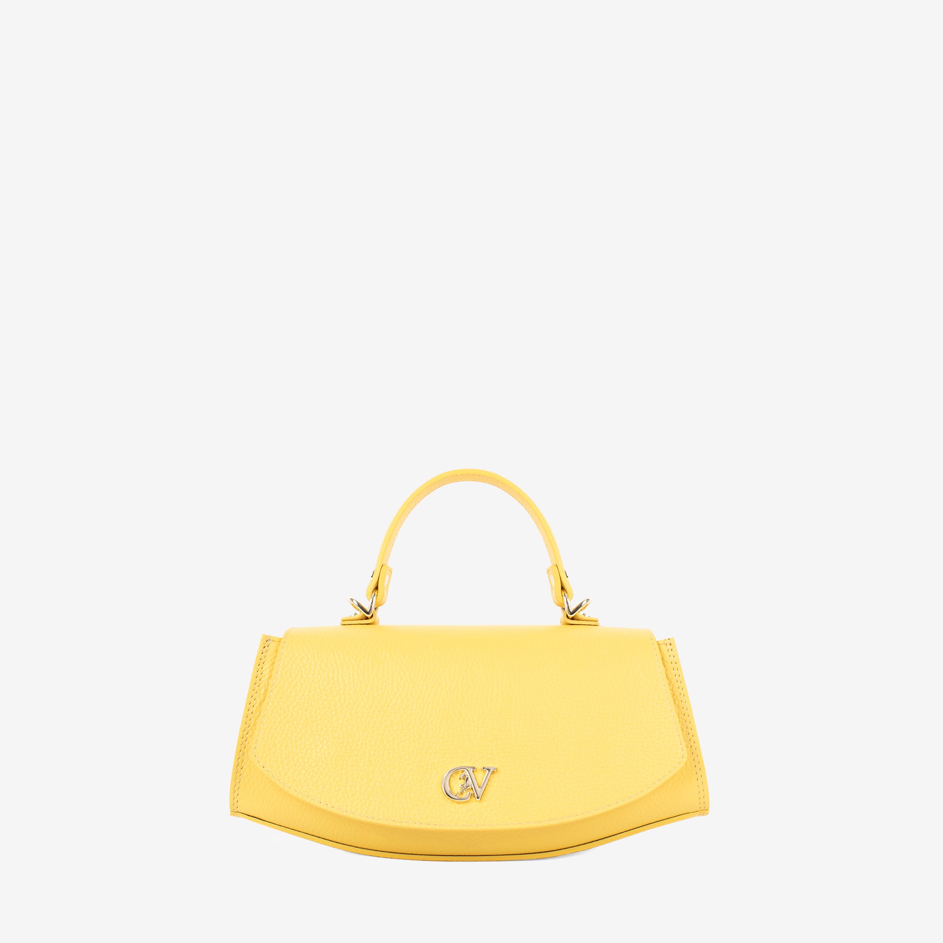 Signature CV By Cavalinho Designer Yellow Leather Handbag SKU 16260647.08 #color_yellow, jaune, amarelo