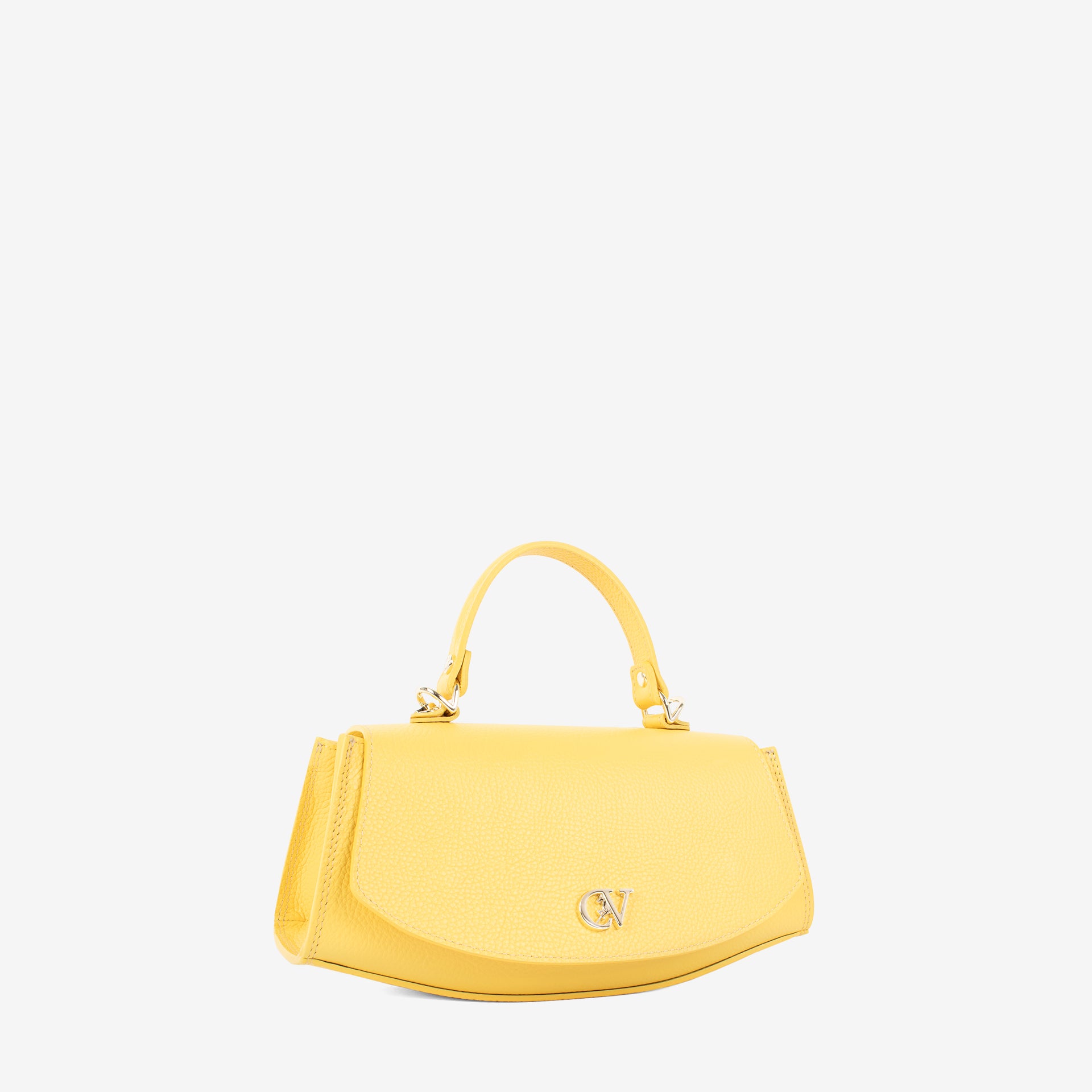 Signature CV By Cavalinho Designer Yellow Leather Handbag SKU 16260647.08 #color_yellow, jaune, amarelo