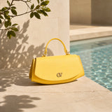 Signature CV By Cavalinho Designer Yellow Leather Handbag SKU 16260647.08 #color_yellow, jaune, amarelo
