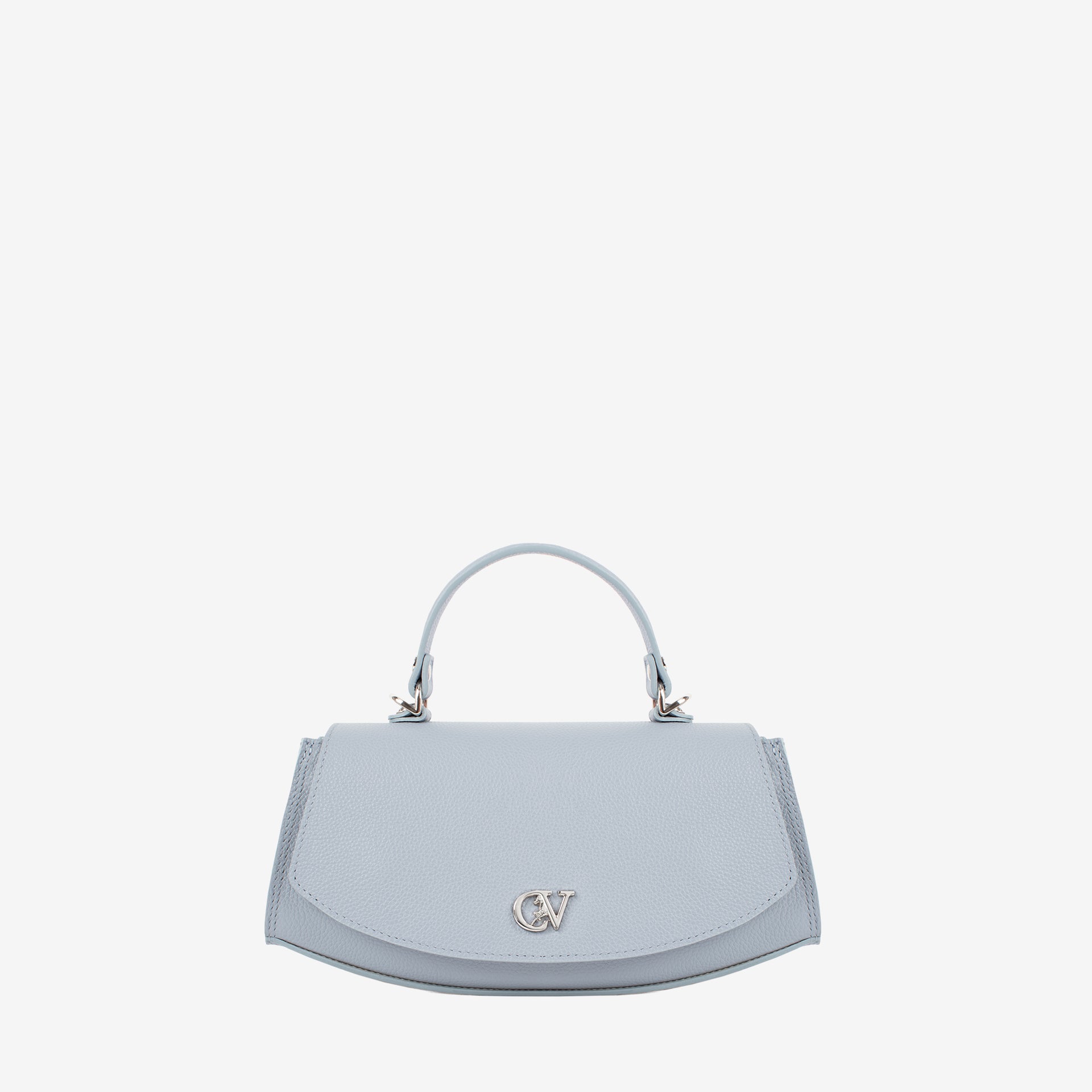 Signature CV By Cavalinho Designer Grey-ish Blue Leather Handbag SKU 16260647.10 #color_lightblue