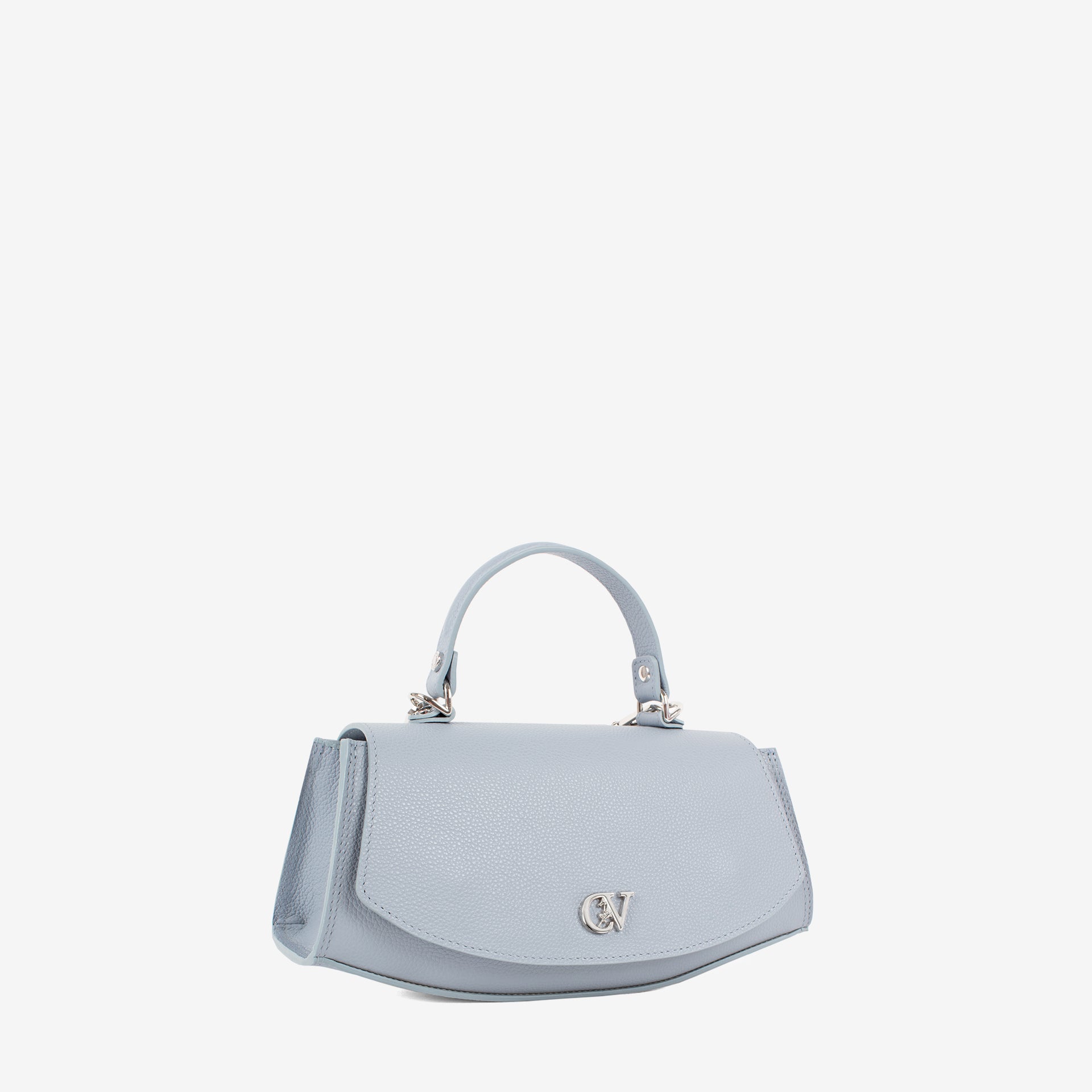 Signature CV By Cavalinho Designer Grey-ish Blue Leather Handbag SKU 16260647.10 #color_lightblue