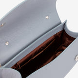 Signature CV By Cavalinho Designer Grey-ish Blue Leather Handbag SKU 16260647.10 #color_lightblue