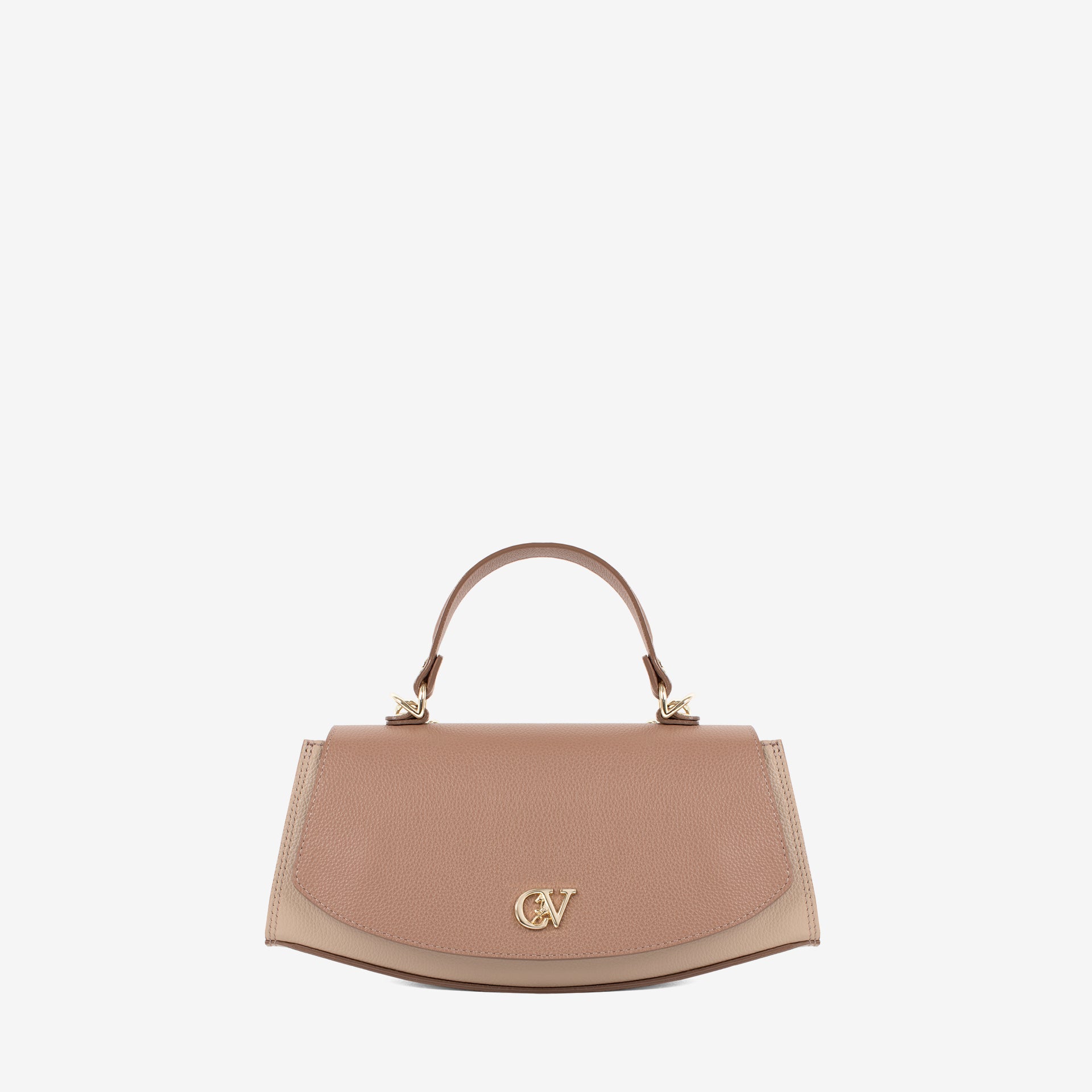 Signature CV By Cavalinho Designer Nude Leather Handbag SKU 16260647.31 #color_sand / beige