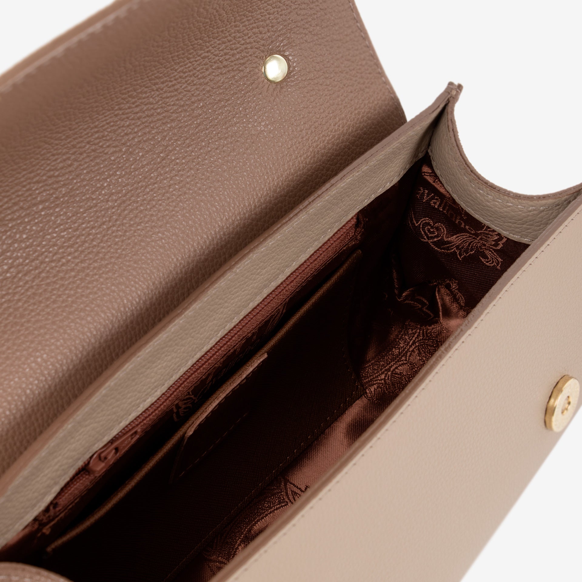 Signature CV By Cavalinho Designer Nude Leather Handbag SKU 16260647.31 #color_sand / beige