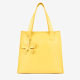 Signature CV by Cavalinho Yellow Leather Tote Bag with Butterfly Charm SKU 16260649.08 #color_yellow