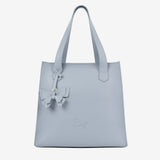 Signature CV by Cavalinho Grey Blue Leather Tote Bag with Butterfly Charm SKU 16260649.10 #color_lightblue