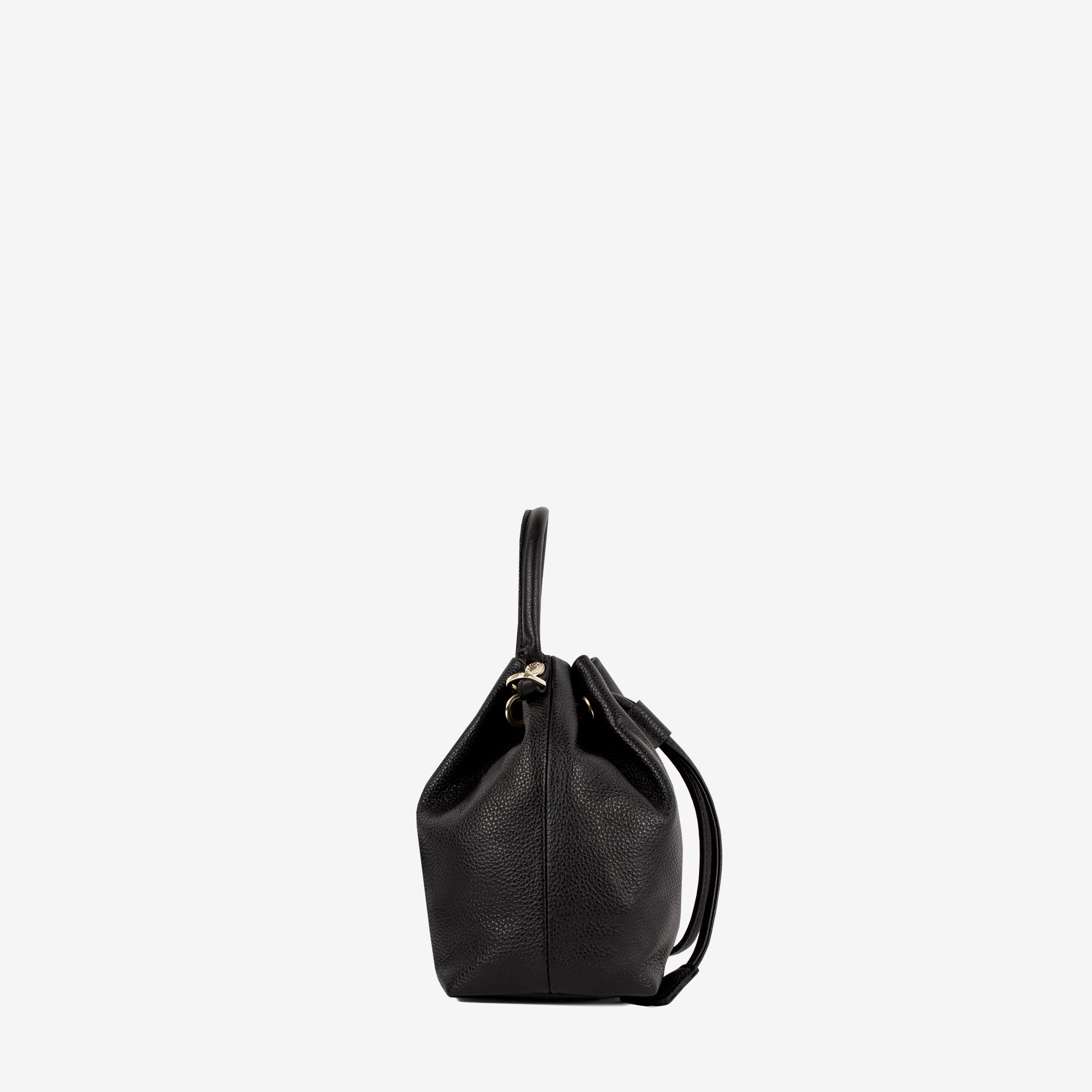 Signature CV By Cavalinho Black Leather Mini Bucket Bag SKU 16260651.01 #color_black