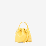Signature CV By Cavalinho Yellow Leather Mini Bucket Bag SKU 16260651.08 #color_yellow, jaune, amarelo
