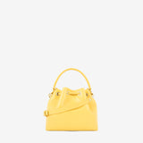 Signature CV By Cavalinho Yellow Leather Mini Bucket Bag SKU 16260651.08 #color_yellow, jaune, amarelo