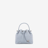 Signature CV By Cavalinho Grey-ish Blue Leather Mini Bucket Bag SKU 16260651.10 #color_lightblue