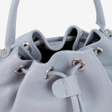 Signature CV By Cavalinho Grey-ish Blue Leather Mini Bucket Bag SKU 16260651.10 #color_lightblue