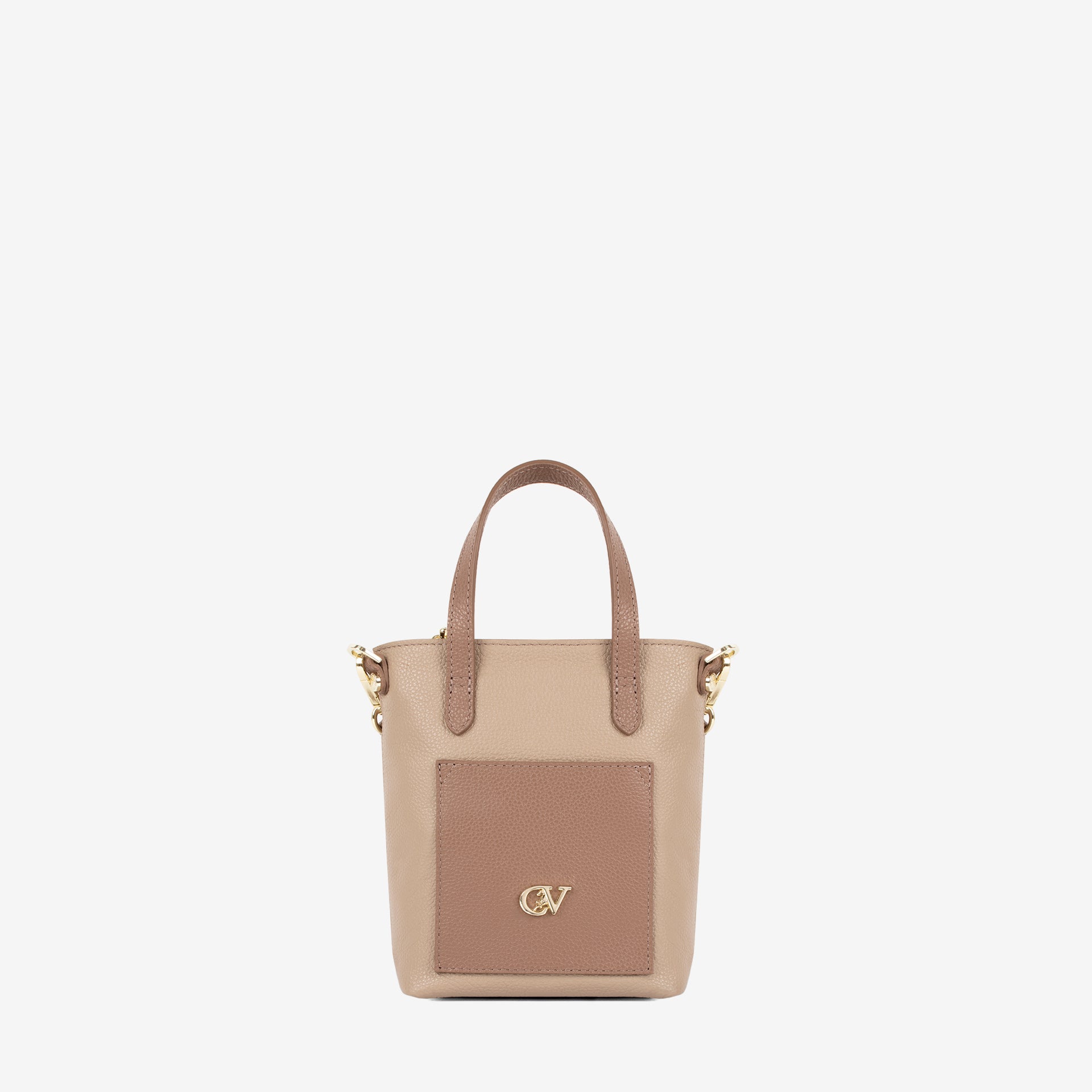 Signature CV by Cavalinho Beige Leather Handbag SKU 16260660.31 #color_sand / beige