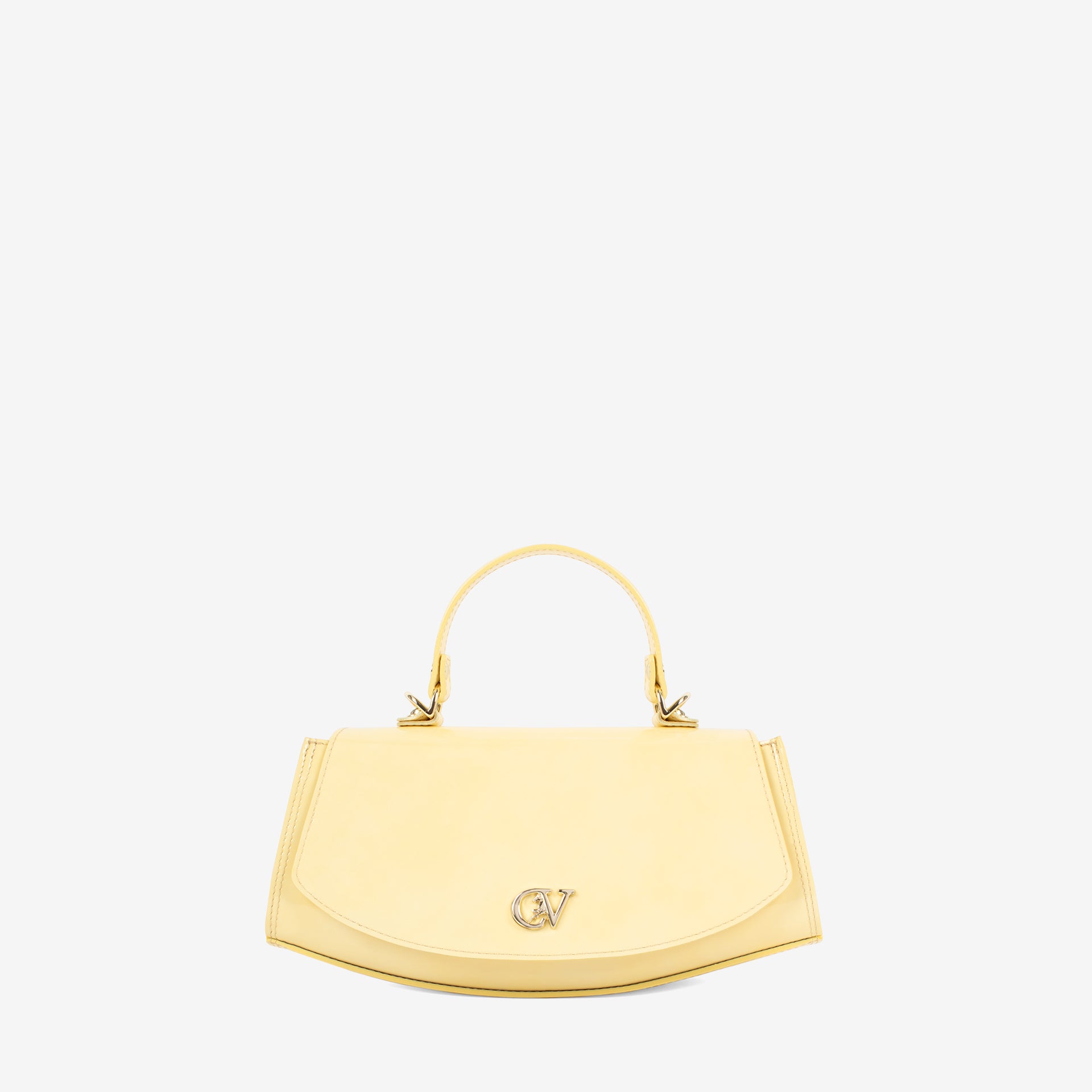 Iconic By Cavalinho Yellow Patent Leather Handbag SKU 16270647.08 #color_yellow, jaune, amarelo