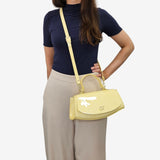 Iconic By Cavalinho Yellow Patent Leather Handbag SKU 16270647.08 #color_yellow, jaune, amarelo