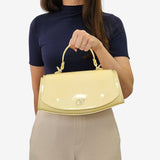 Iconic By Cavalinho Yellow Patent Leather Handbag SKU 16270647.08 #color_yellow, jaune, amarelo