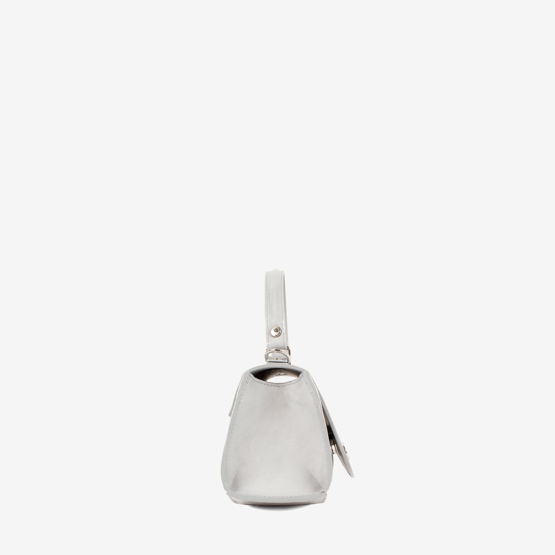 Iconic By Cavalinho Greyish Blue Patent Leather Handbag SKU 16270647.10 #color_lightblue